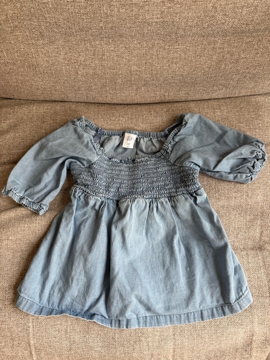 GAP Other - GAP Light Denim Smocked Toddler Top (3T)